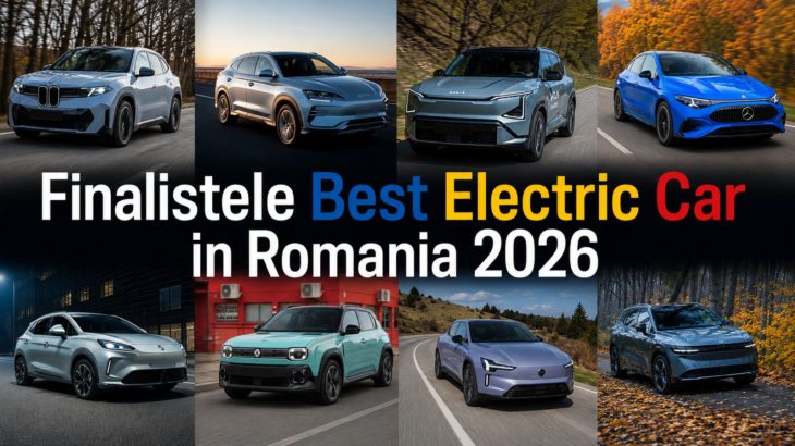 Acestea sunt cele 8 finaliste ale competiției Best Electric Car in Romania 2026!